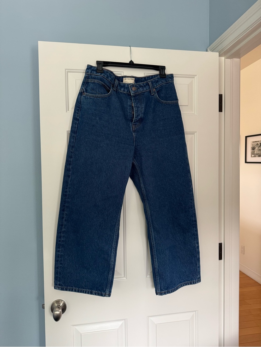 We The Free Another Dimension Relaxed Boyfriend Jeans - Blue Wash